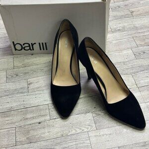 Bar III | Suede Black Pumps | 8.5